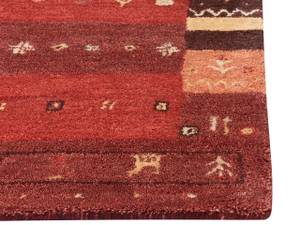 Teppich SINANLI Orange - Rot - Gelb - Echtfell - 80 x 2 x 150 cm