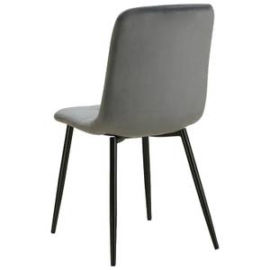 Chaises de salle à manger lot de 4 2328 Gris foncé - Gris - Lot de 4