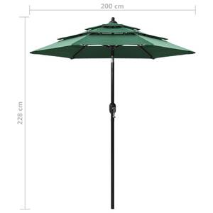 Parasol Vert - 200 x 228 x 200 cm