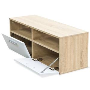 TV-Schrank 295333 Eiche Hell - Weiß