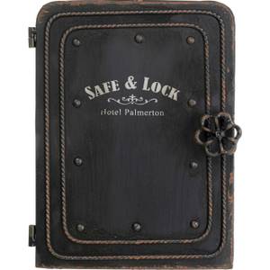 Schlüsselkasten Safe Schwarz - Metall - 24 x 31 x 13 cm