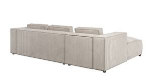 Cord Ecksofa Rouen Beige - Ecke davorstehend links