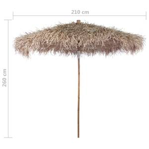 Parasol 43160 Marron - En partie en bois massif - 210 x 260 x 210 cm