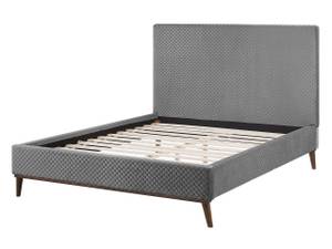 Doppelbett BAYONNE Grau - Hellgrau - Eiche Dunkel - Breite: 151 cm