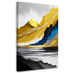 KUNSTDRUCK Golden Peaks 2 80 x 120 cm