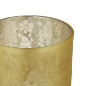 Teelichtgläser gold silber im 12er Set Gold - Silber - Glas - 7 x 9 x 7 cm