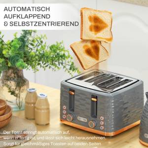 Wasserkocher & Toaster Set 800-162V90GY Grau - Kunststoff - 20 x 24 x 25 cm