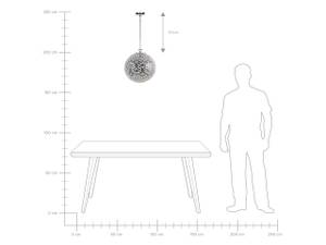 Pendelleuchten VOLTA Silber - Metall - 35 x 90 x 35 cm