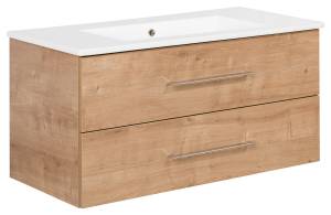 Badmöbel Set B.Perfekt Braun (3-teilig) Braun - Holzwerkstoff - 71 x 33 x 117 cm