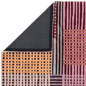 Moderner Teppich wohnzimmer FACET Pink - 160 x 230 cm