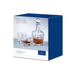 Whisky-Set Ardmore Club 3-teilig Glas - 15 x 21 x 25 cm