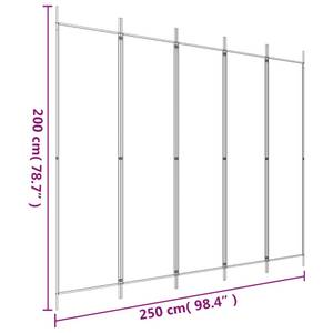 Raumteiler 3015997-3 (5-teilig) Weiß