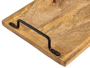 Holztablett Deko Holz Braun - Massivholz - 50 x 7 x 20 cm