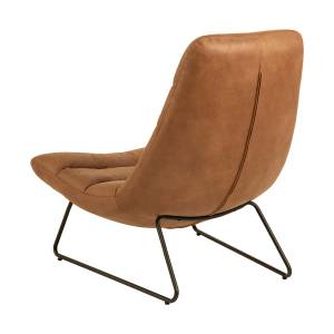 Fauteuil Milford Marron - Textile - 83 x 97 x 93 cm