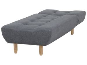 Chaise longue ALSTEN Gris foncé - Gris - Chêne clair