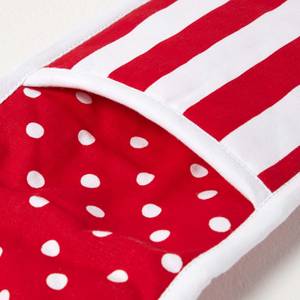 Ofenhandschuh doppelt Polka Dots Rot - Textil - 18 x 1 x 84 cm