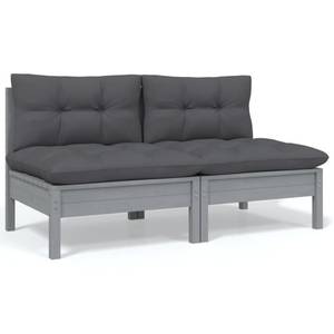 Garten-Lounge-Set Grau