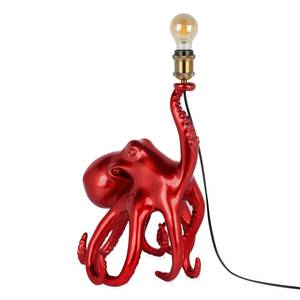 Lampe Krake Rot - Kunststoff - 32 x 53 x 28 cm