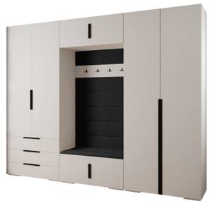 Garderobe Inova 1 Z14 Schwarz - Weiß - Schwarz