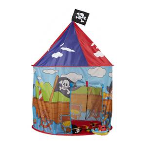 Piraten Spielzelt für Kinder Blau - Rot - Kunststoff - Textil - 100 x 147 x 100 cm