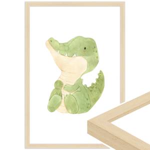 Alligator gerahmtes Poster 20 x 30 cm