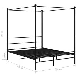 Bettrahmen 3009313 Schwarz - Breite: 166 cm