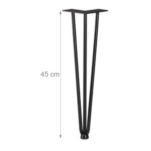 4er Set Hairpin Legs mit 3 Streben Höhe: 45 cm