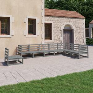 Garten-Lounge-Set (8-teilig) 3009827-1 Grau