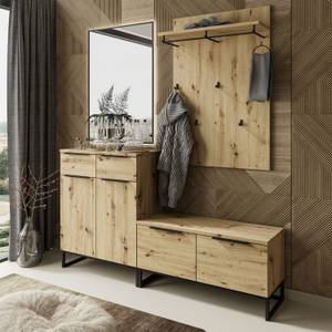 TOP IV Garderobe Braun - Holzwerkstoff - 158 x 115 x 40 cm