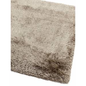 Tapis shaggy tufté main confort SPLASH Taupe - 200 x 300 cm