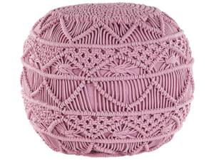 Pouf KAYSERI Pink - Naturfaser - 40 x 40 x 40 cm