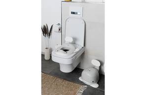 Toilettenaufsatz Wal Grau - Kunststoff - 40 x 22 x 38 cm