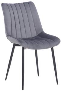 Chaise de salle à manger Rahden Lot de 2 Gris