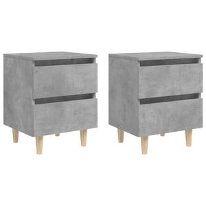 Table de chevet 3008737-2 (lot de 2) Gris minéral - Nombre de pièces dans le lot : 2