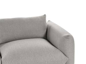 3-Sitzer Sofa LUVOS Grau - Hellgrau - Eiche Hell