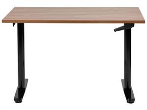 Table à hauteur ajustable DESTIN IV Noir - Chêne foncé - Largeur : 120 cm