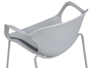 Chaise de salle à manger ELBERT Gris - Matière plastique - 56 x 75 x 56 cm