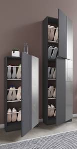 Armoire à chaussures Fulisa Gris - Bois manufacturé - 50 x 180 x 17 cm