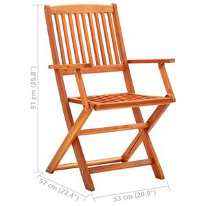 Chaise de jardin (lot de 6) 3010027-3 Largeur : 53 cm