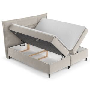 Boxspringbett Koussi II Taschenfederkern Beige - Breite: 180 cm