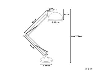 Grande lampe PARANA Métal - 37 x 175 x 37 cm