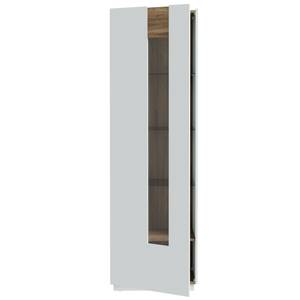 Vitrine Levin 5 Grau - Holzwerkstoff - 61 x 195 x 41 cm