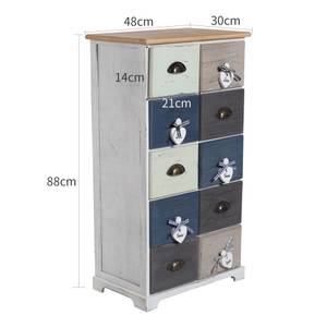 Chiffonnier RE4485 Bois massif - 30 x 88 x 48 cm