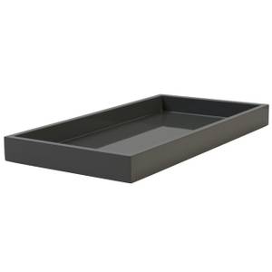 Lacktablett SPA S rechteckig, graphite Grau - Holzwerkstoff - Kunststoff - 41 x 4 x 21 cm