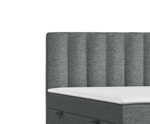 Boxspringbett Novento Grau - Breite: 140 cm