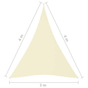 Voile solaire 3016492-3 Blanc crème - 300 x 400 cm