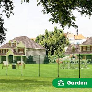 Gartenzaun Sybille Grün - Kunststoff - 2500 x 90 x 2 cm