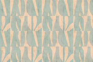 Fototapete Laila Walls by Patel Beige - Blau - Kunststoff - Textil - 400 x 270 x 0 cm