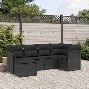 Gartensitzgruppe K4854(6-tlg) Schwarz - Massivholz - 69 x 62 x 62 cm