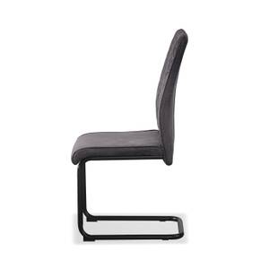 Chaise de salle à manger THEO Anthracite - Lot de 2